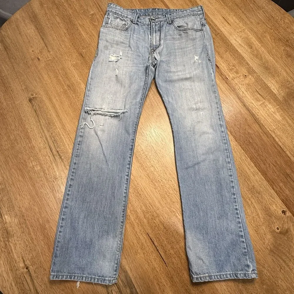Vtg 90s Levi’s SilverTab Distressed 31x30 Great Pocket Grunge Skater Silver Tabs